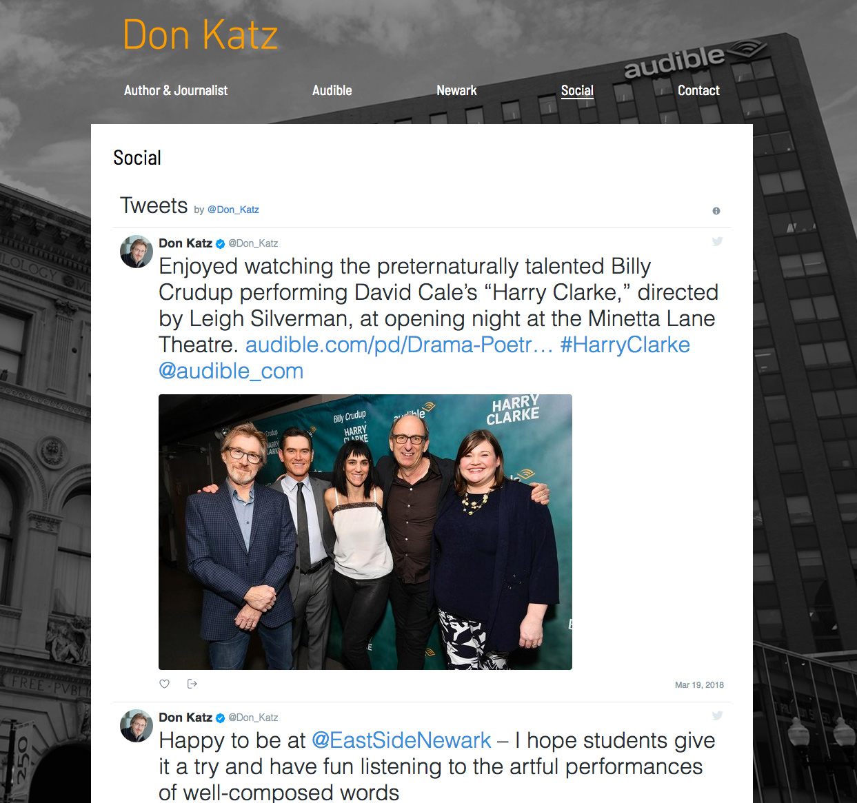 Donald Katz: Twitter Integration