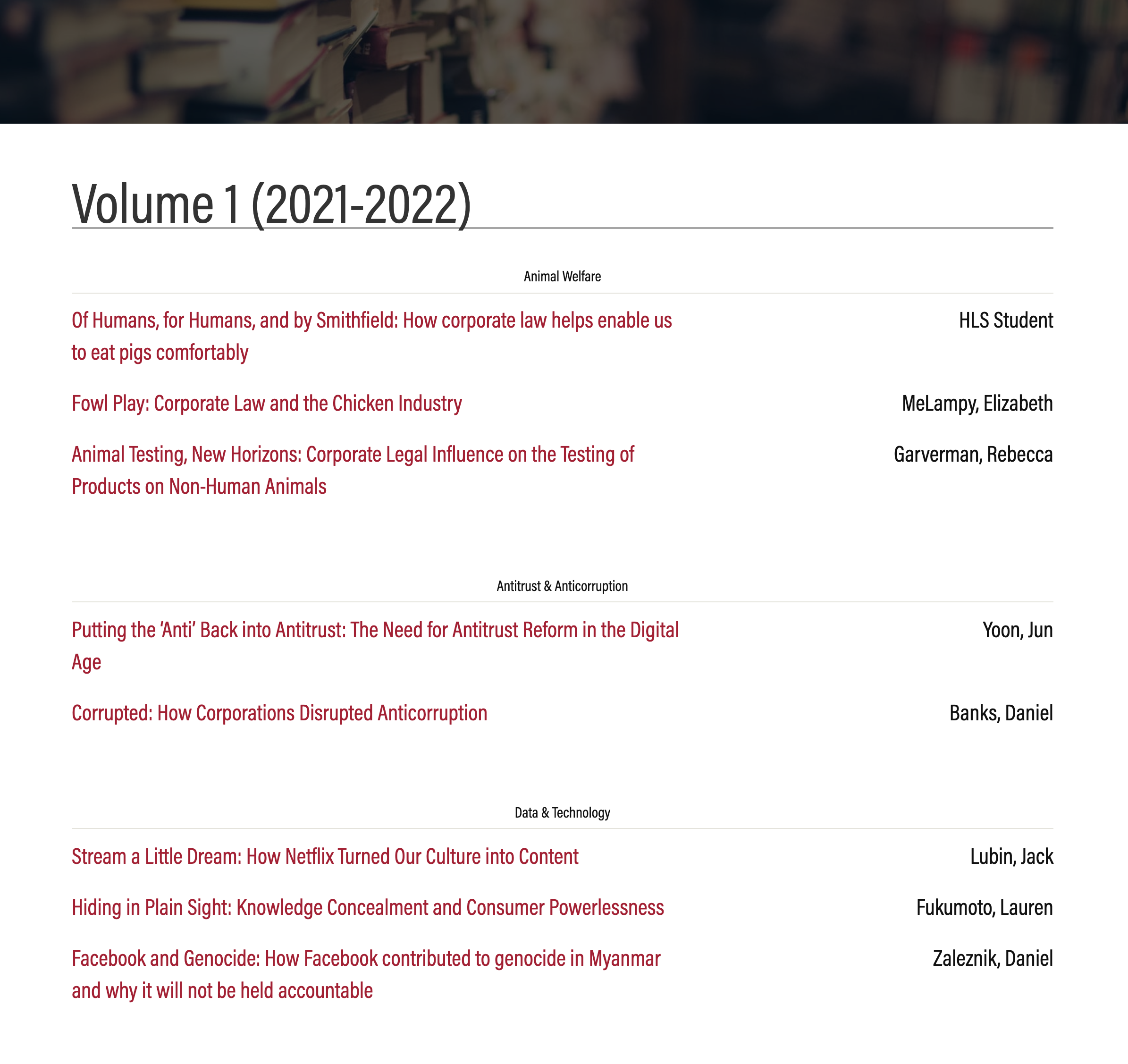 Harvard Law School - Systemic Justice Project: Harvard Law School Systemic Justice Project - Journal Volume