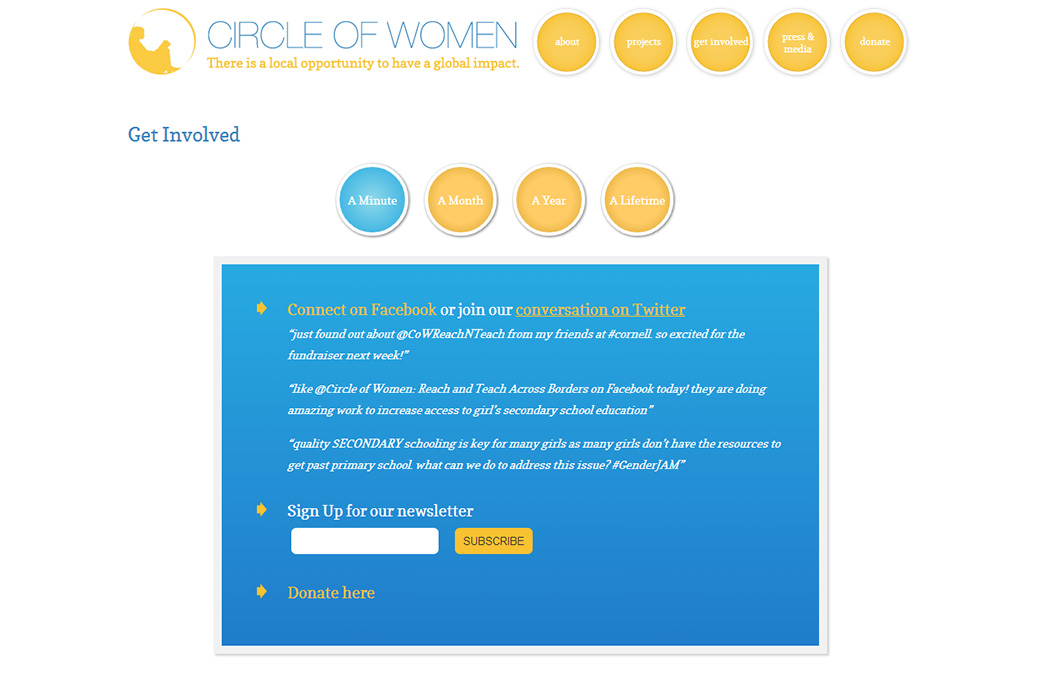 Circle of Women: Circle of Women - Get Involved