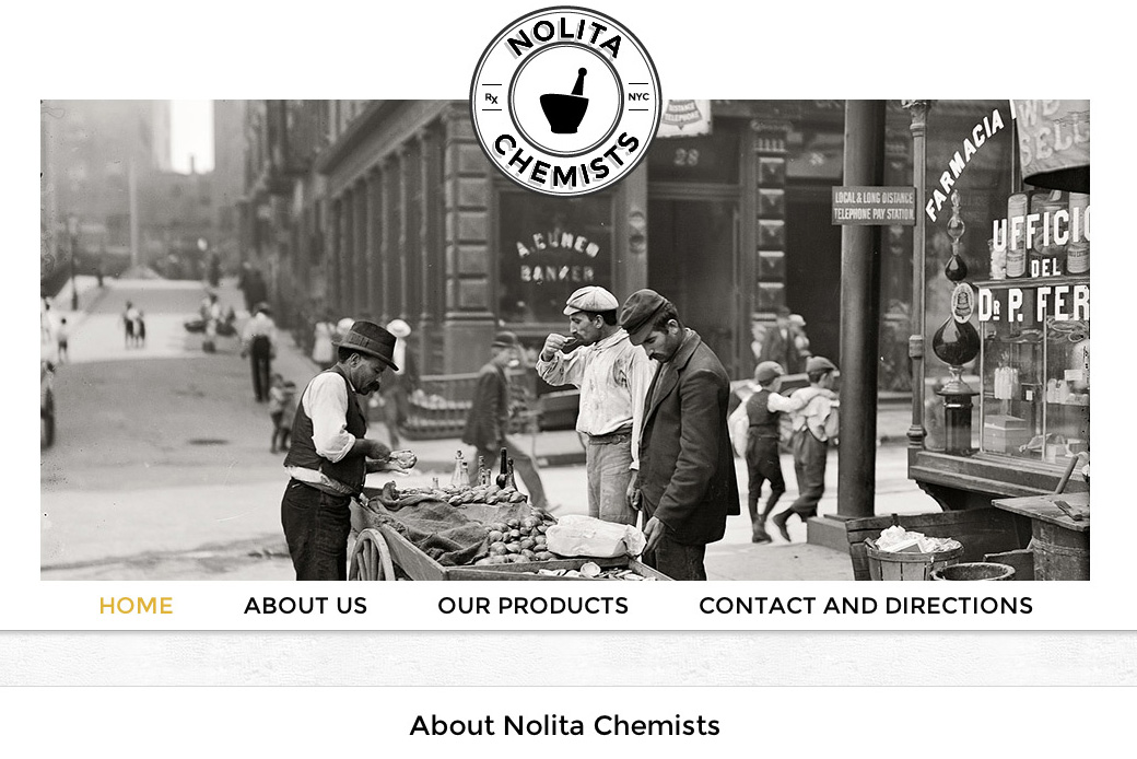 Nolita Chemists: Nolita Chemists Homepage