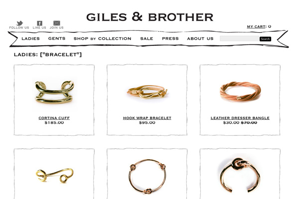Giles and Brother: Giles and Brother Products