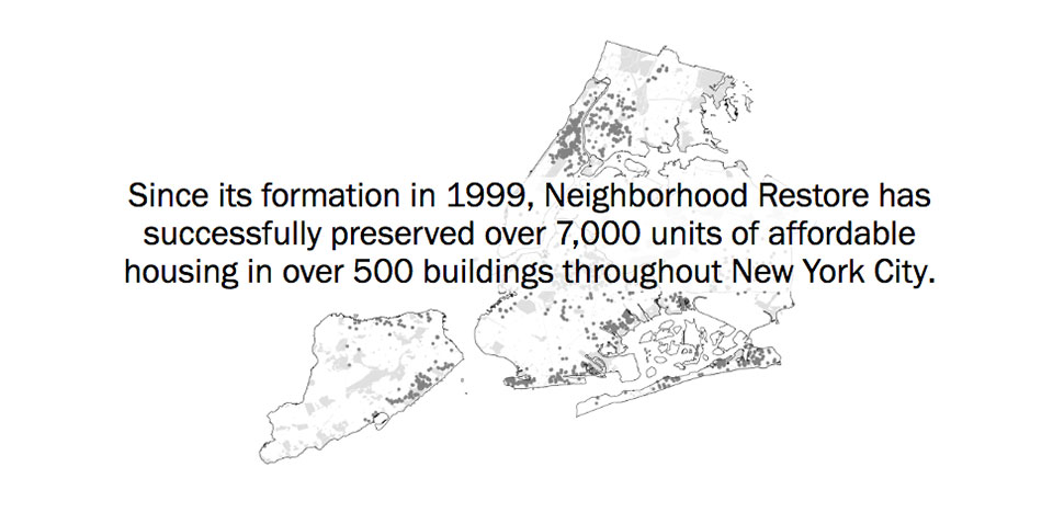 Neighborhood Restore HDFC: Development Map with Custom Text Overlay